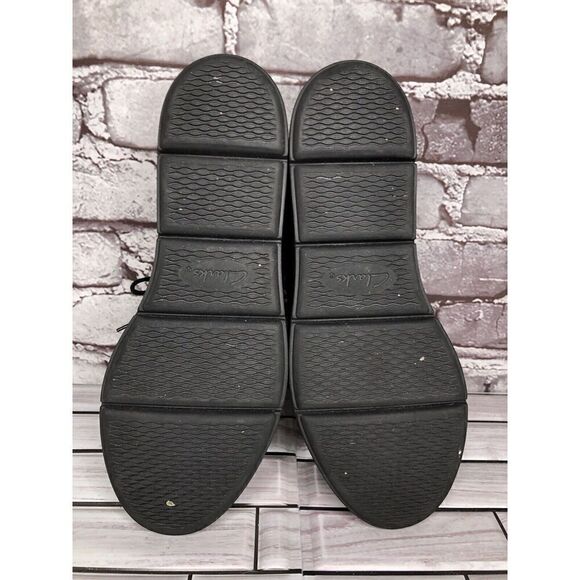 Clarks Unstructured Black Patent Leather Platform Lace Shoes Women Sz 8M US/39EU - Picture 15 of 16